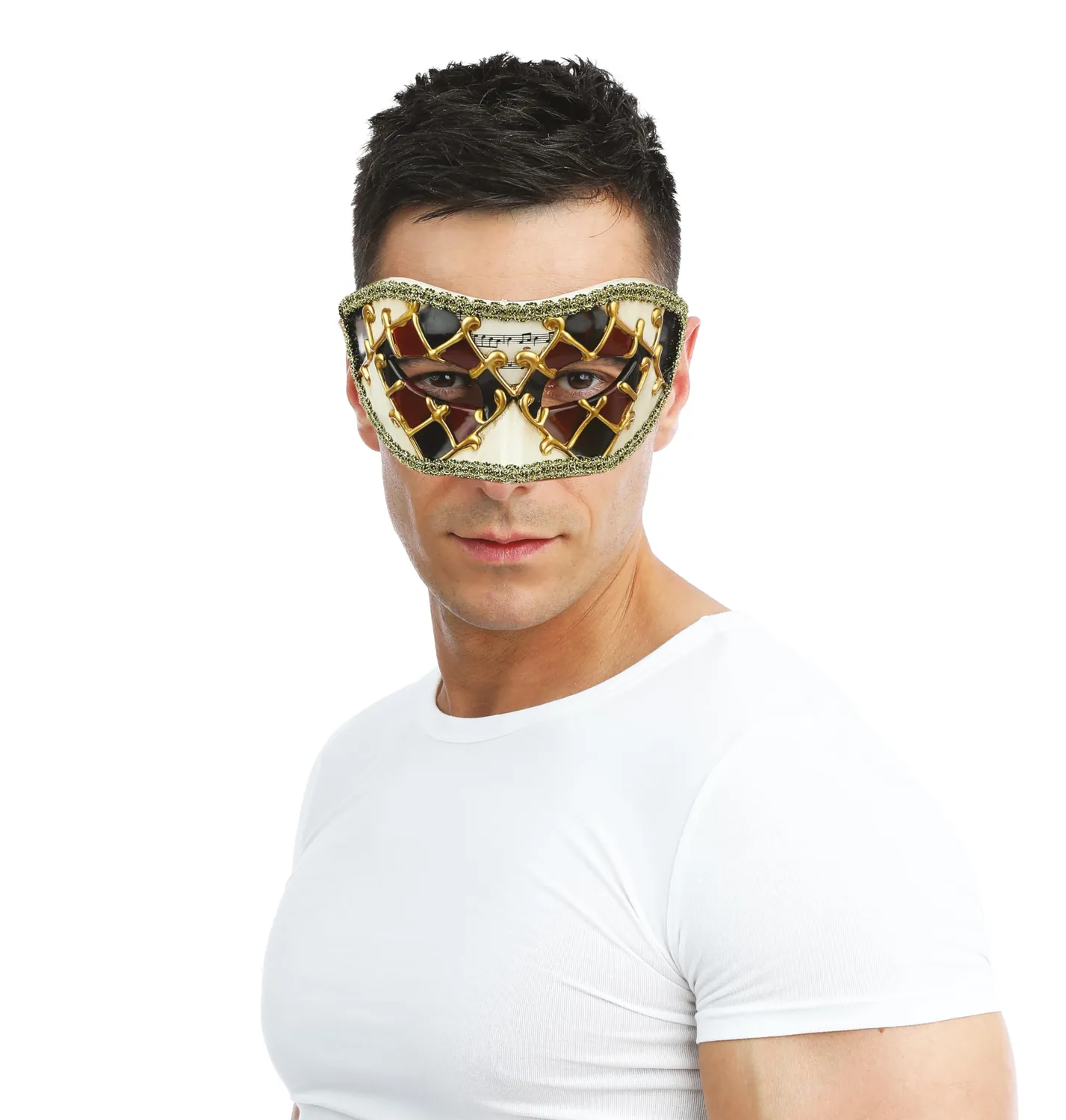 P'tit Clown 23380 maschera veneziana campanelli adulto