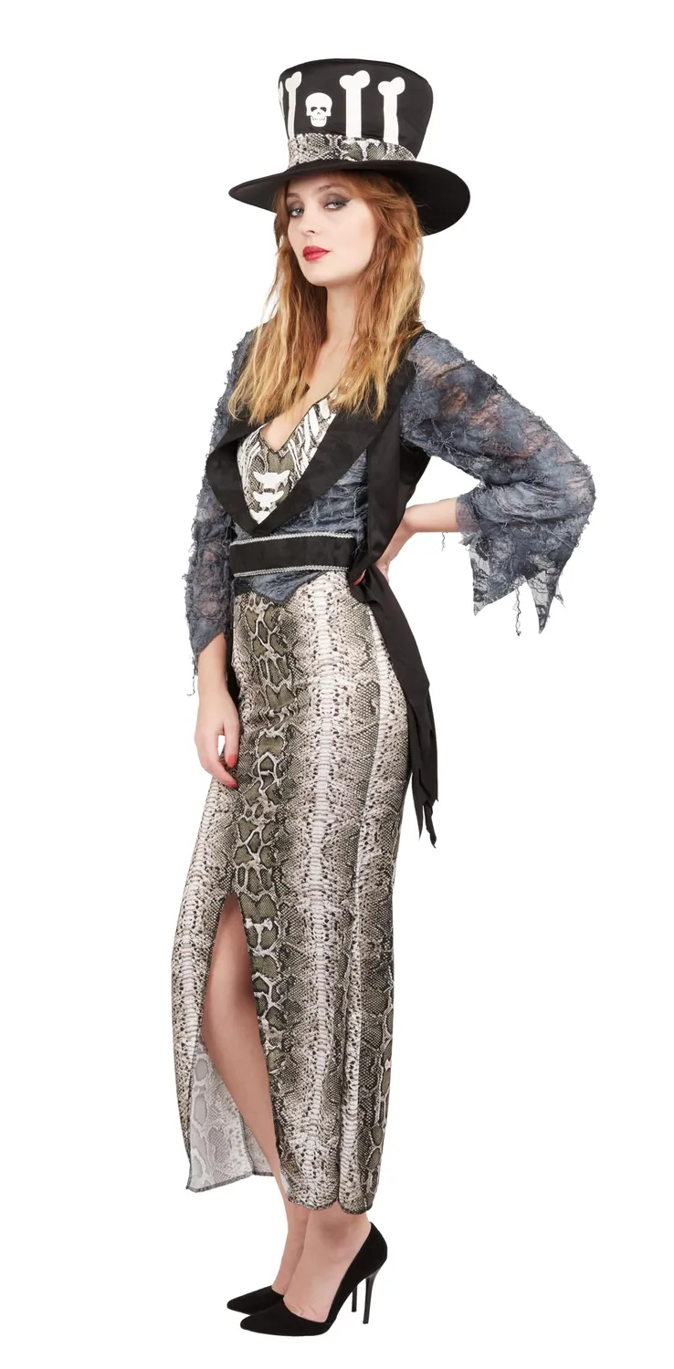 P'tit Clown 22125 costume voodoo donna S/M con cappello