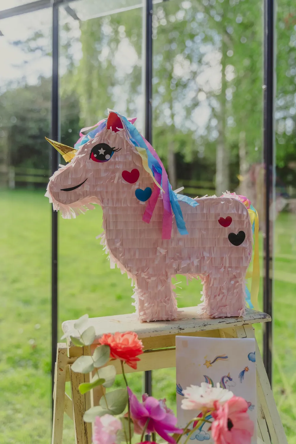 P'tit Clown pinata unicorno vuota da riempire festa bambini