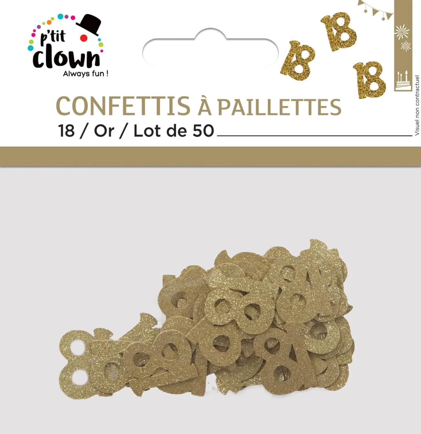 P'tit Clown re21045 Coriandoli Oro 18 50 Pezzi