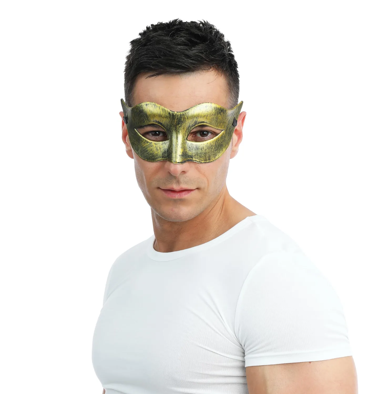 P'tit Clown 23383 maschera veneziana oro adulto