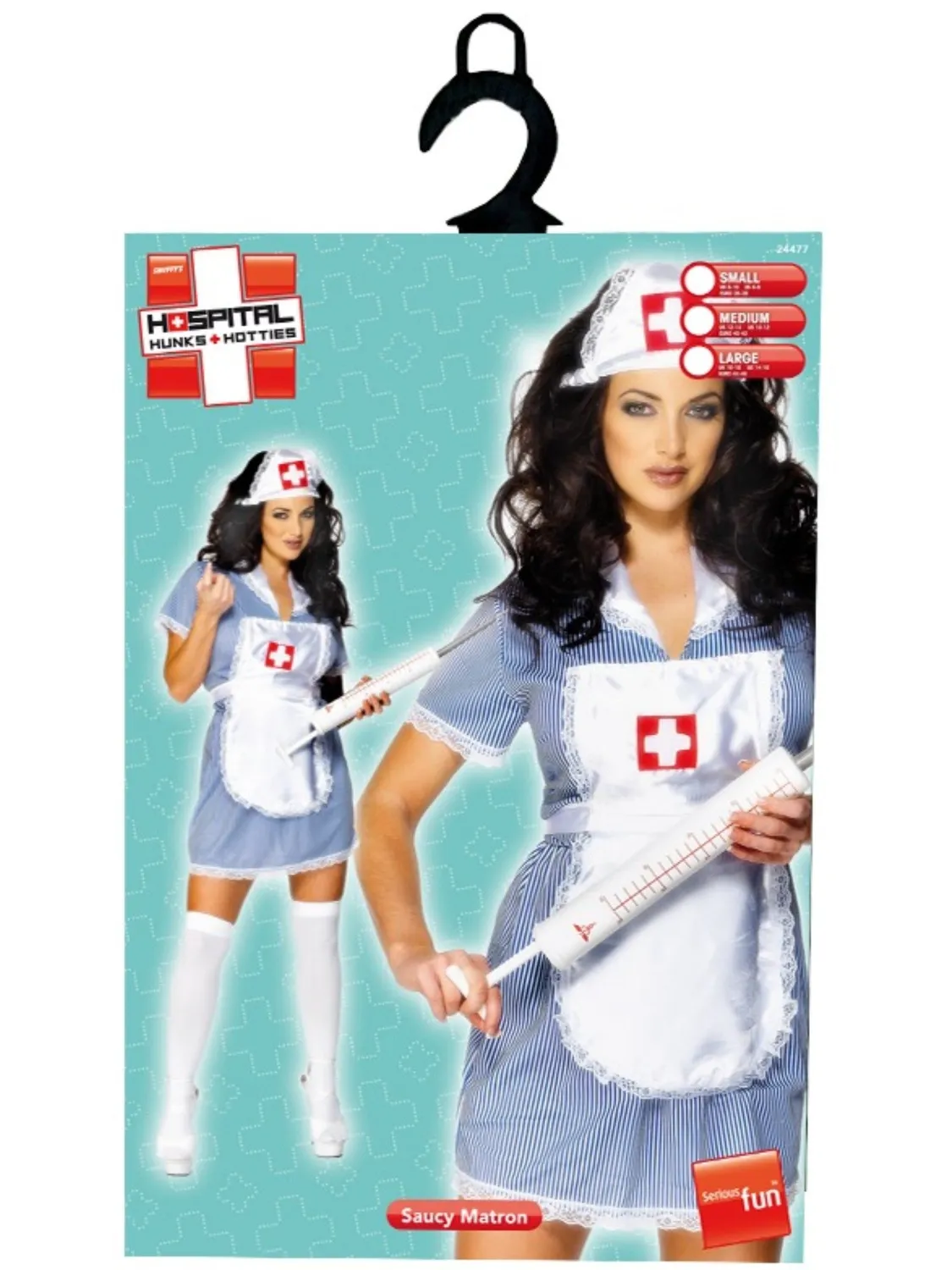 Smiffys Nurse costume infermiera blu donna