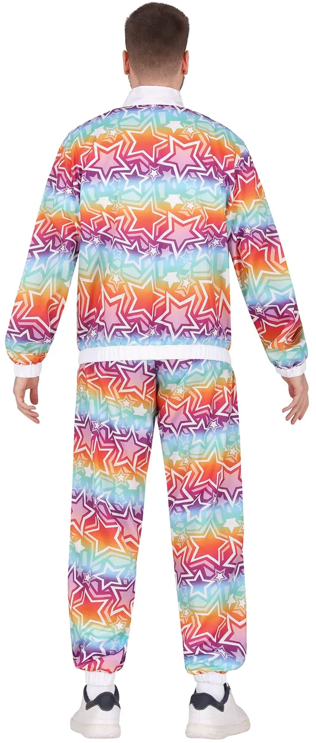 Guirca 90s Star Gymnast costume tuta unica multicolore