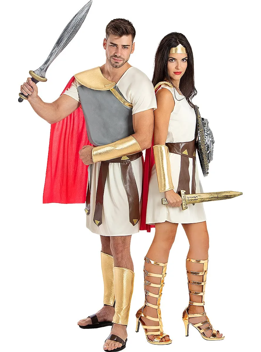 Funidelia Gladiatore costume uomo marrone S-M Roma