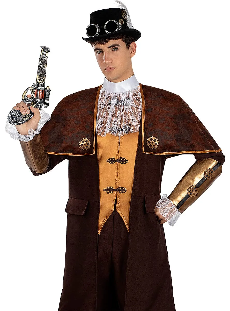 Funidelia Steampunk Elegante Costume Uomo Marrone