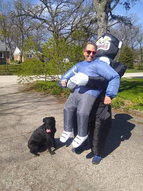 Bodysocks Lift You Up Re Gorilla costume gonfiabile adulto