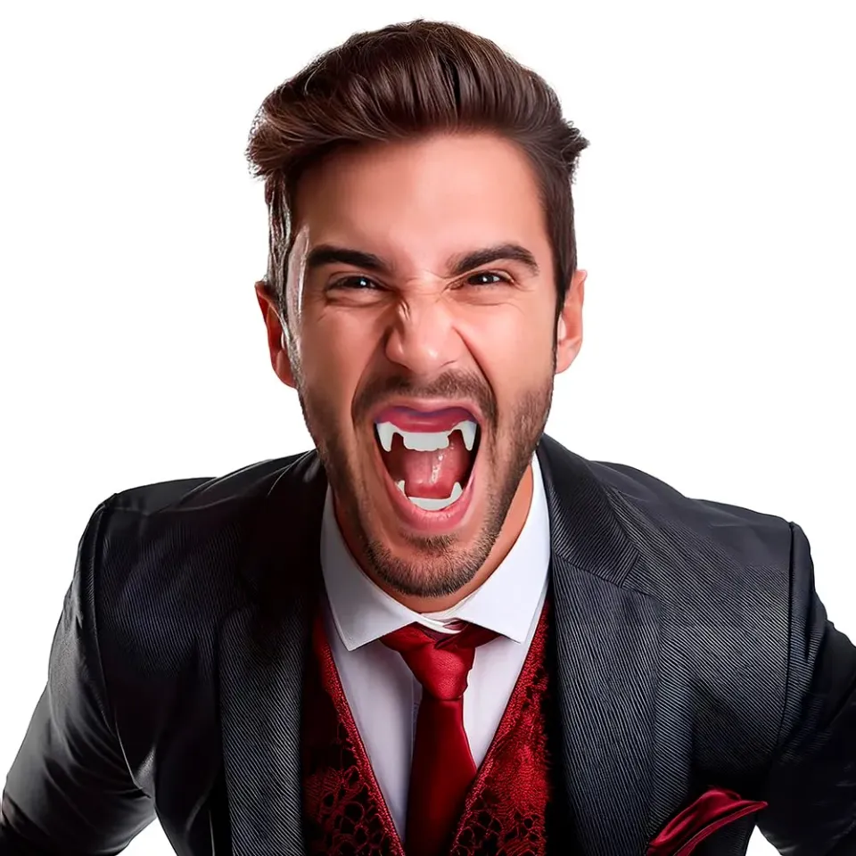Guirca Dentiera Doppia Vampiro Accessorio Halloween