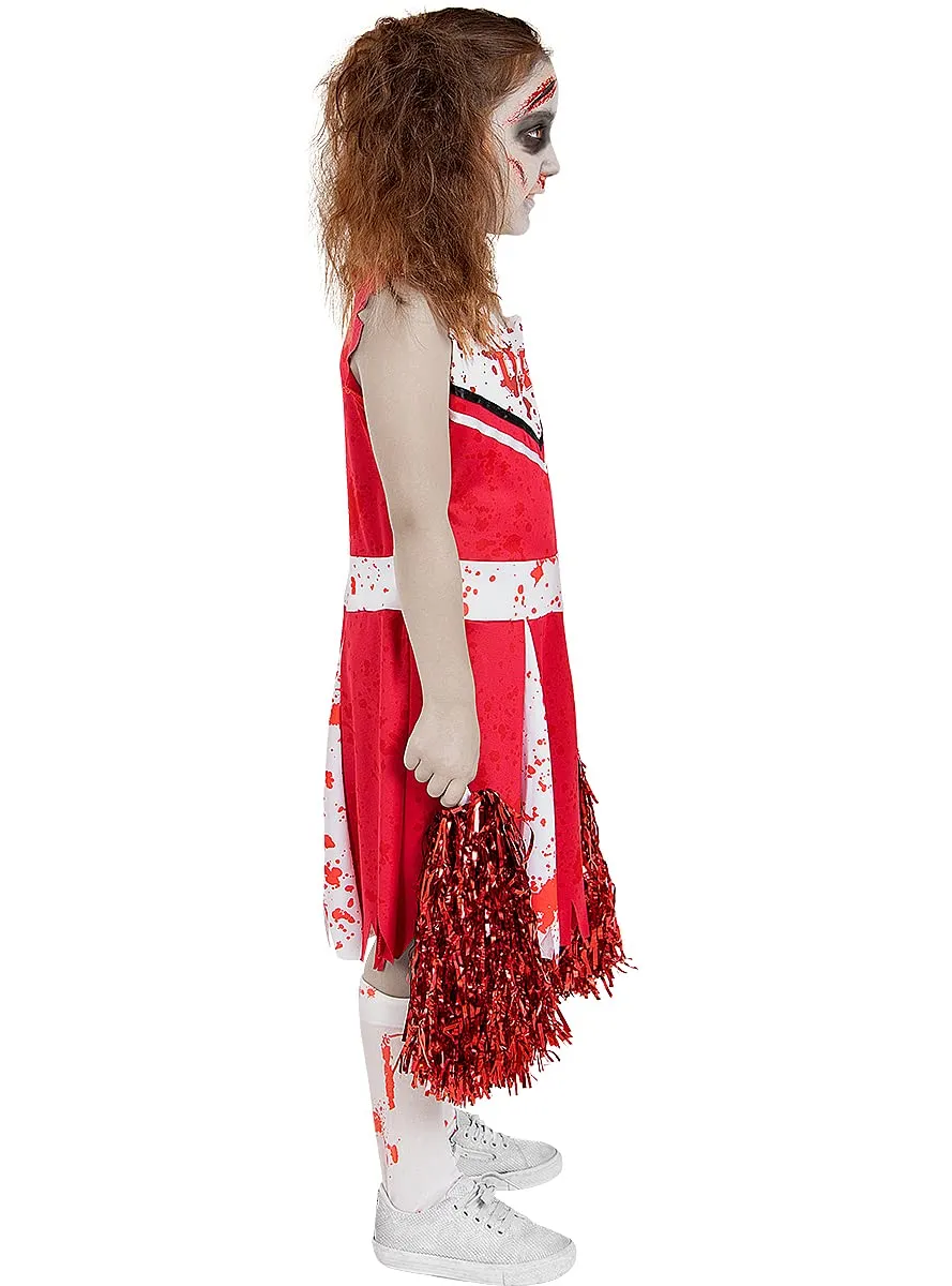 Funidelia Costume Cheerleader Zombie Bambina Rosso