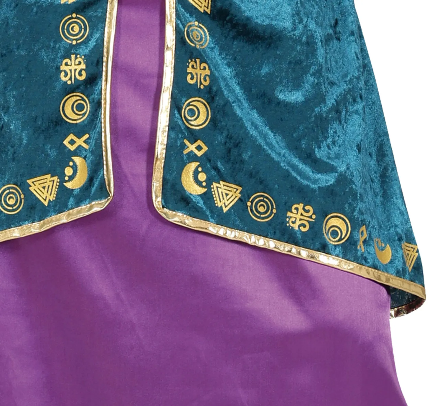 Guirca sorella strega magica costume donna S viola turchese
