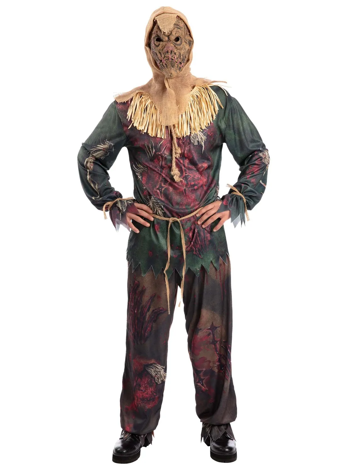 Smiffys Horror Scarecrow costume spaventapasseri M maschera