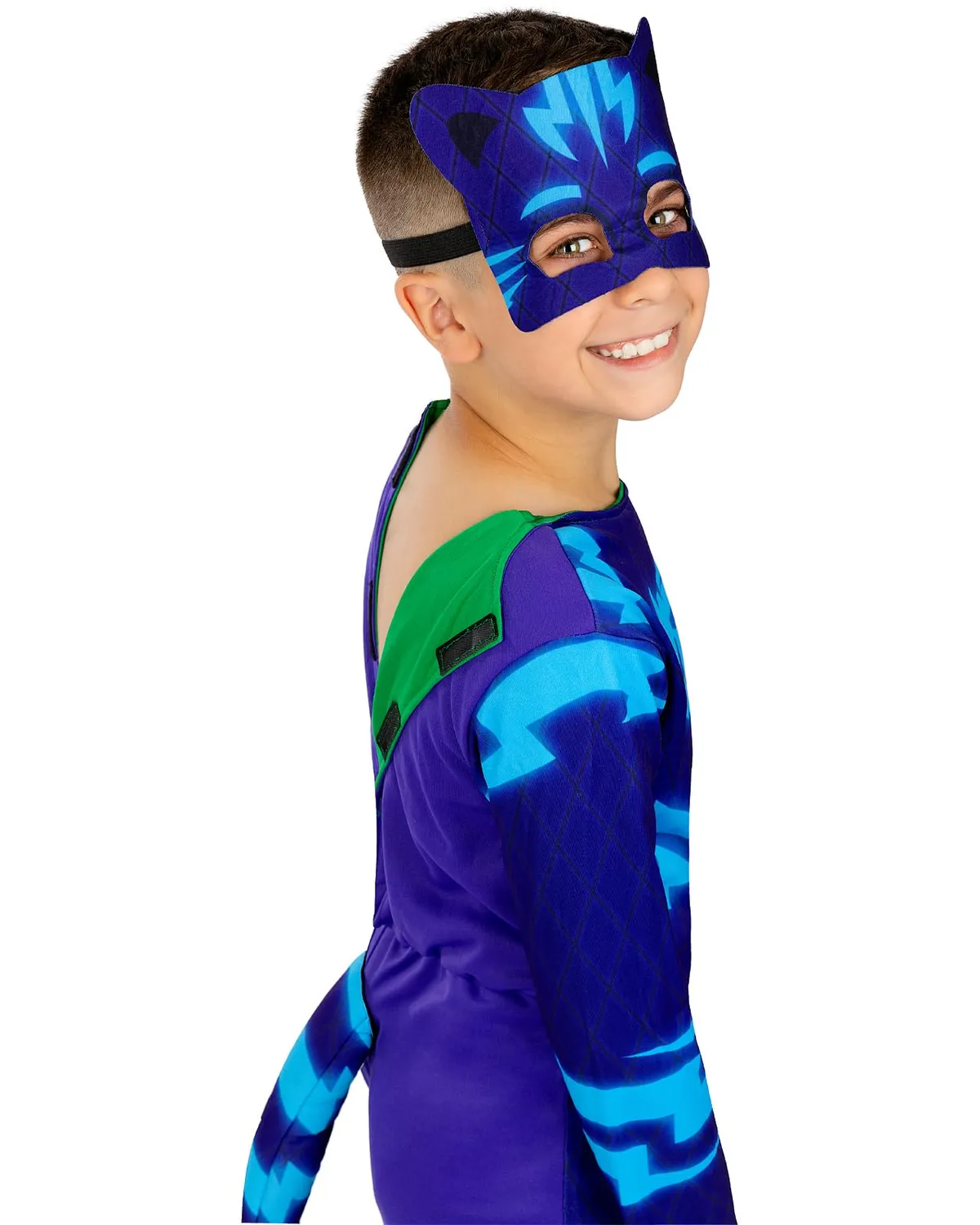 Funidelia PJ Masks Gattoboy Geco Reversibile Costume 3-4 Anni Blu