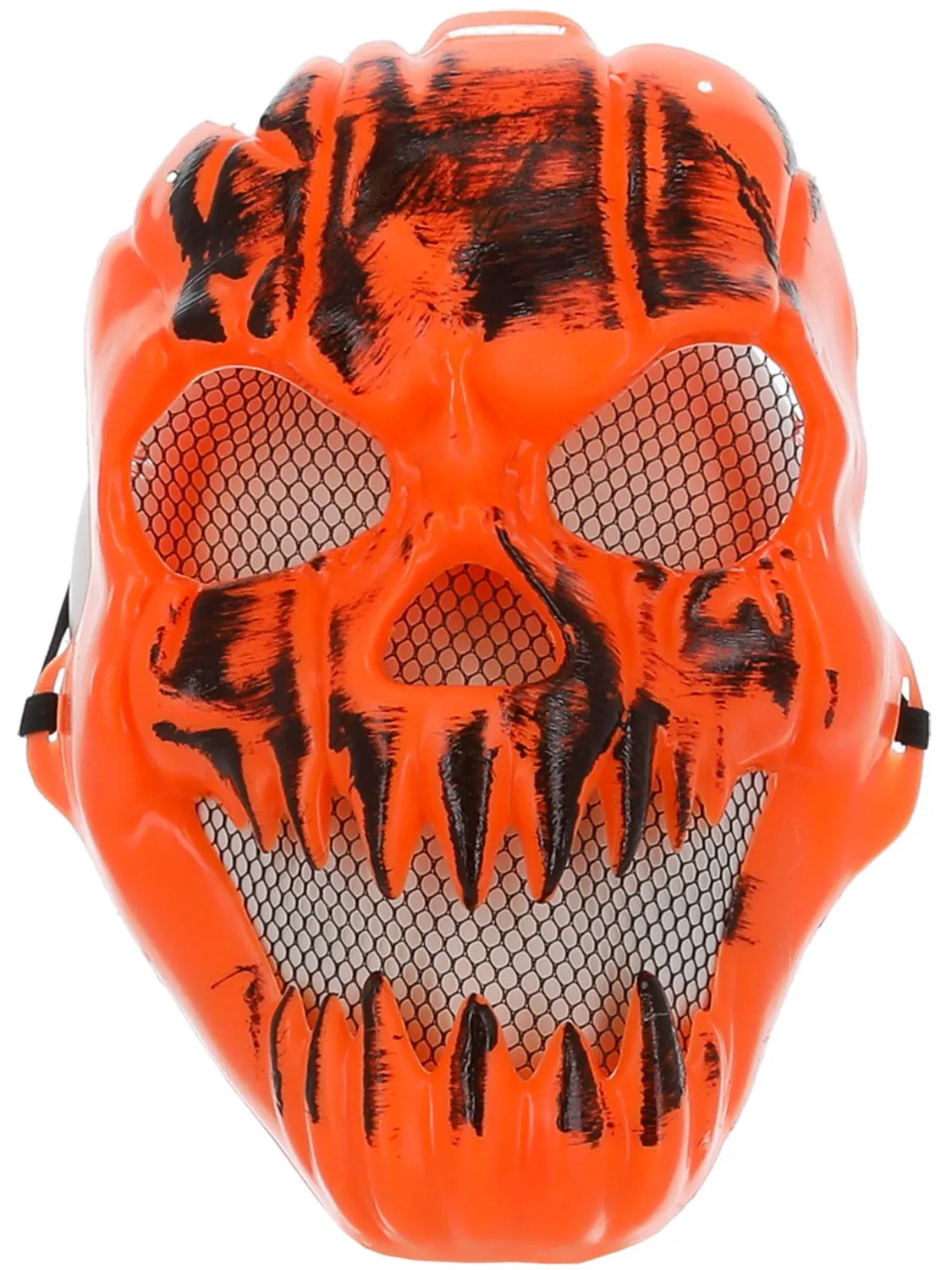 Smiffys Pumpkin Mask zucca arancione elastico