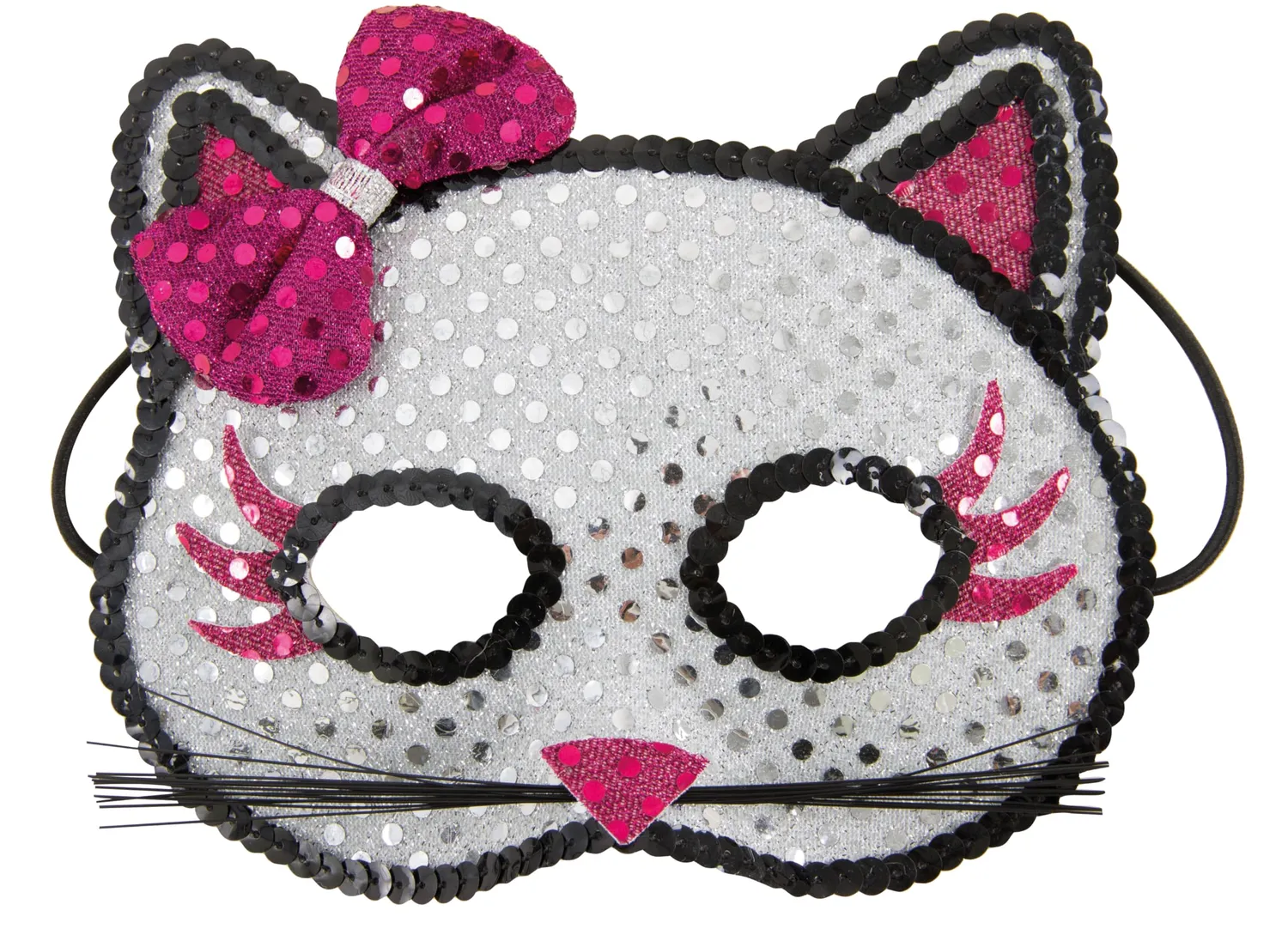 P'tit Clown Mascherina Gattino Paillettes Carnevale