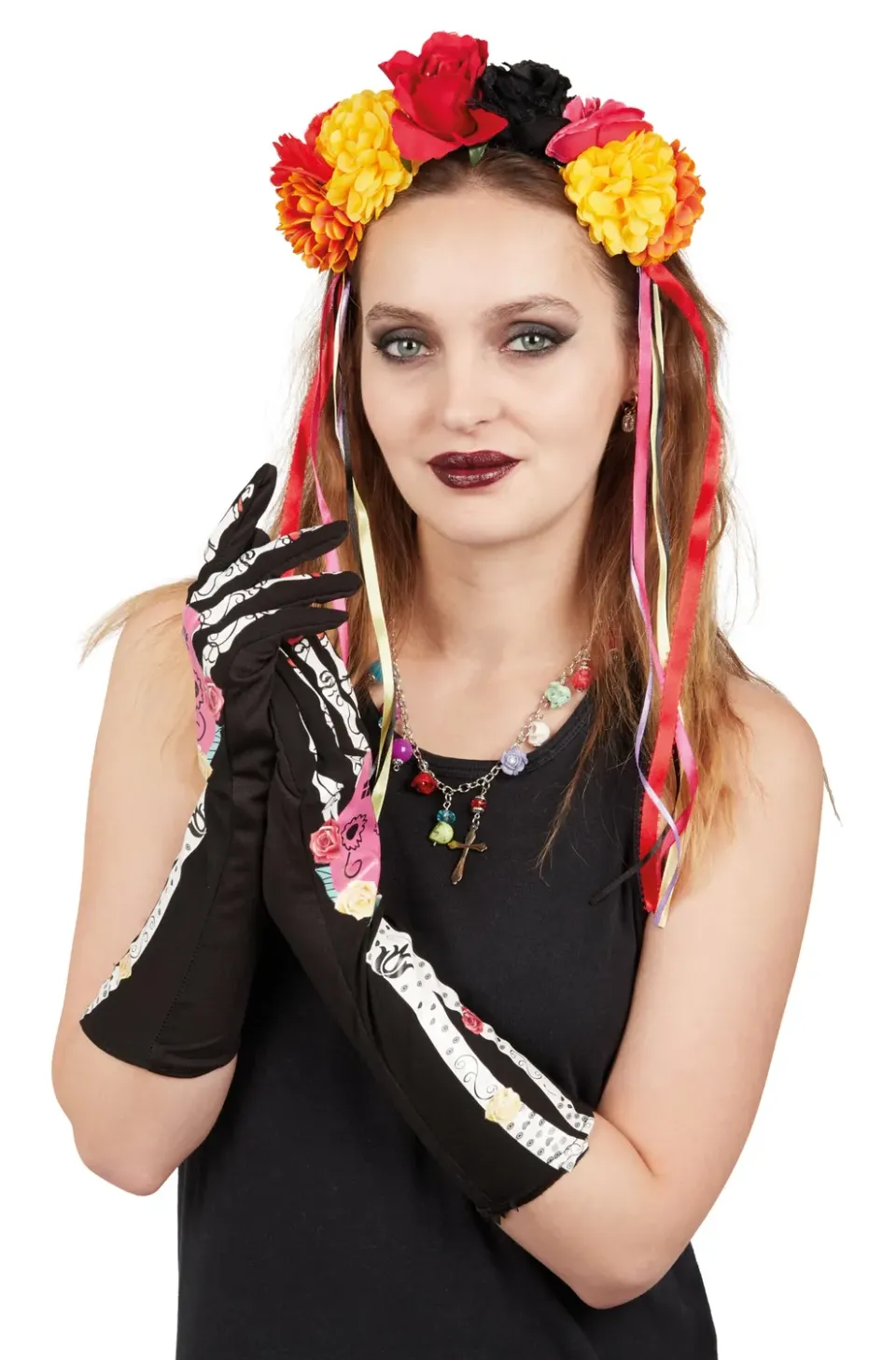 P'tit Clown re30046 set Day of the Dead 3 pezzi adulto