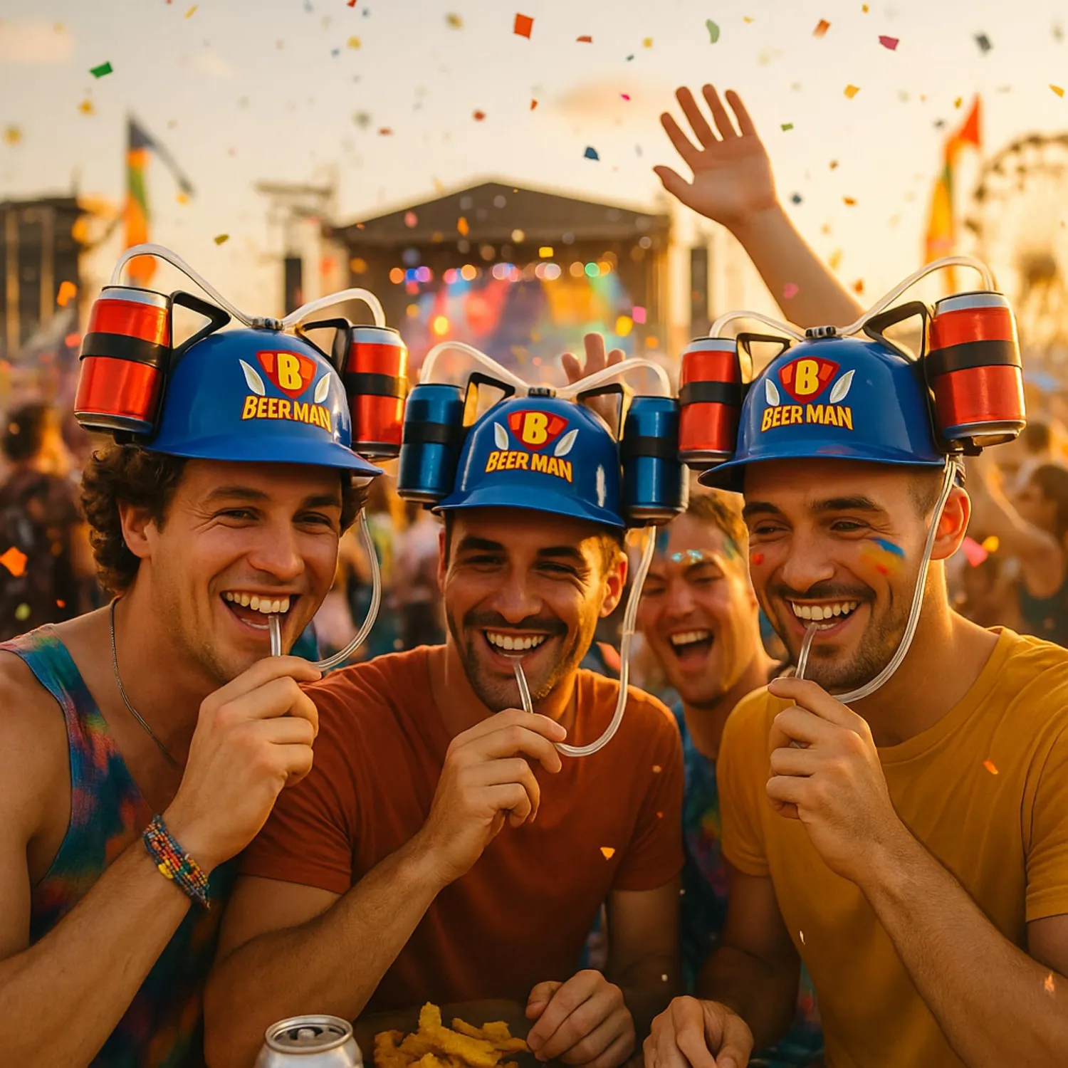 Guirca Uomo Della Birra casco bevanda taglia unica festa