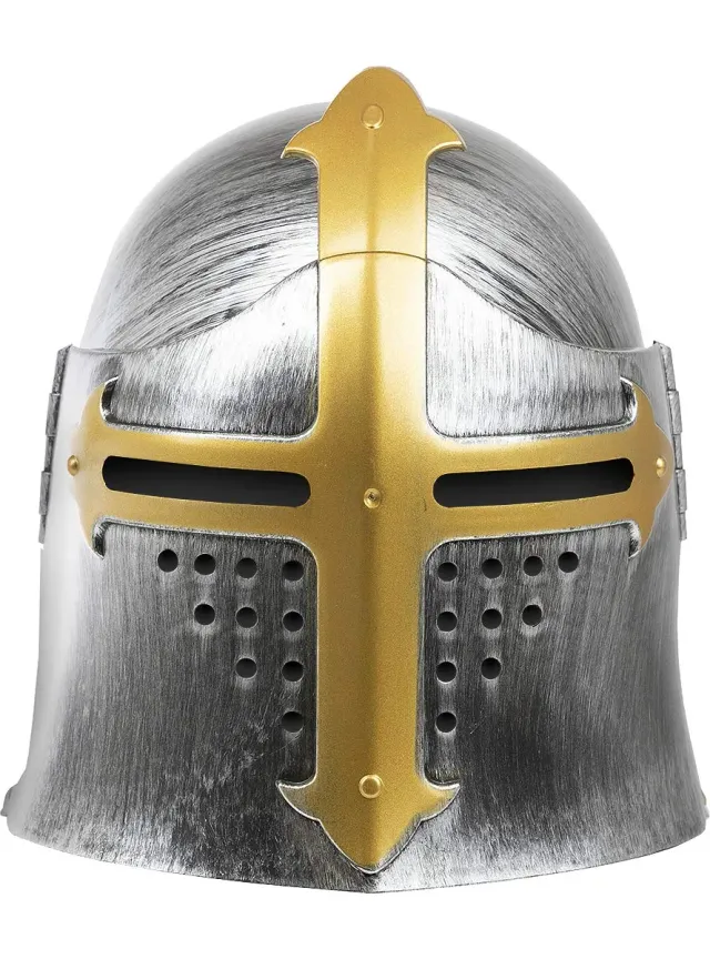 Funidelia Casco Medievale Dorato Adulto Cavaliere