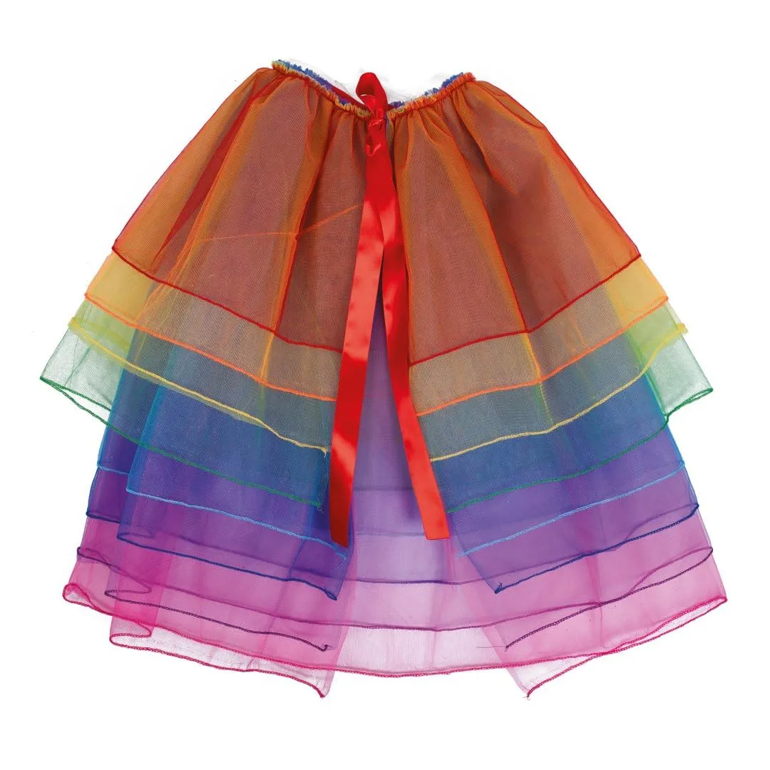 P'tit Clown 23262 mezza tutù arcobaleno taglia unica