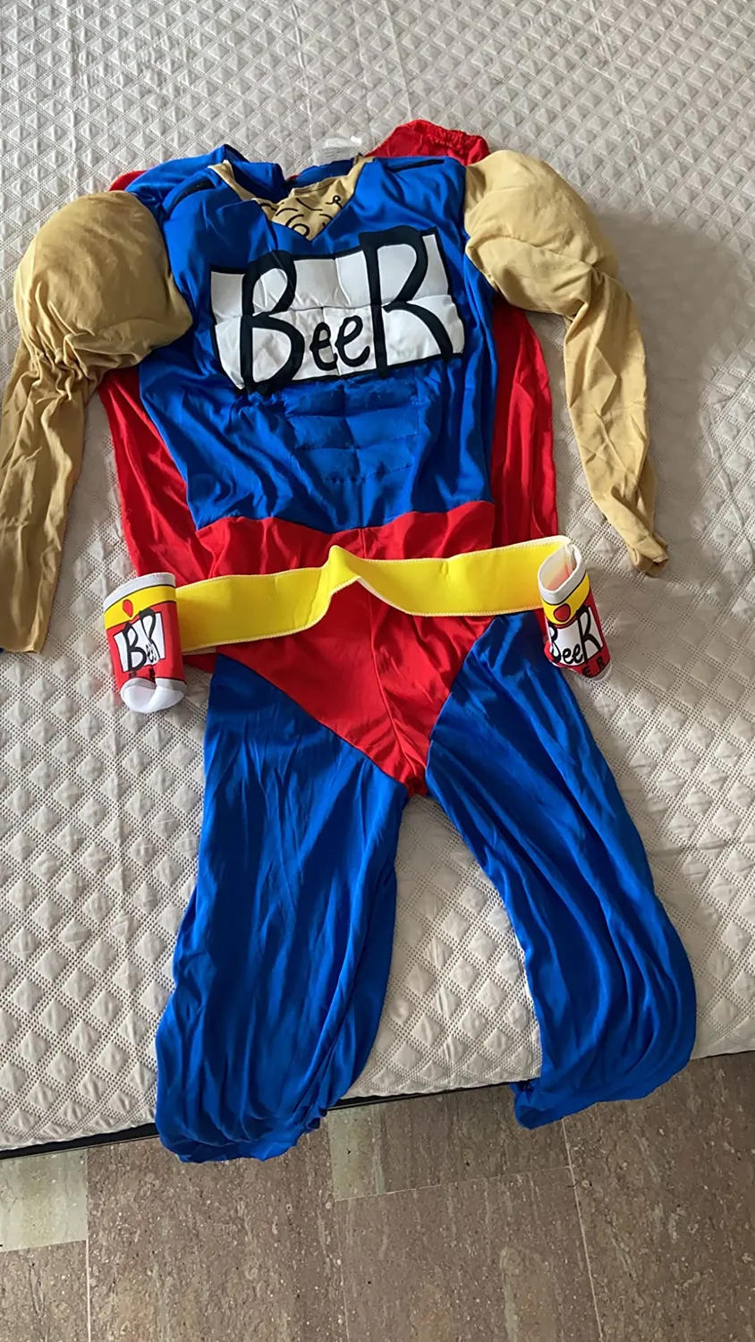 Fiestas Guirca Supereroe Birra costume uomo L 52-54