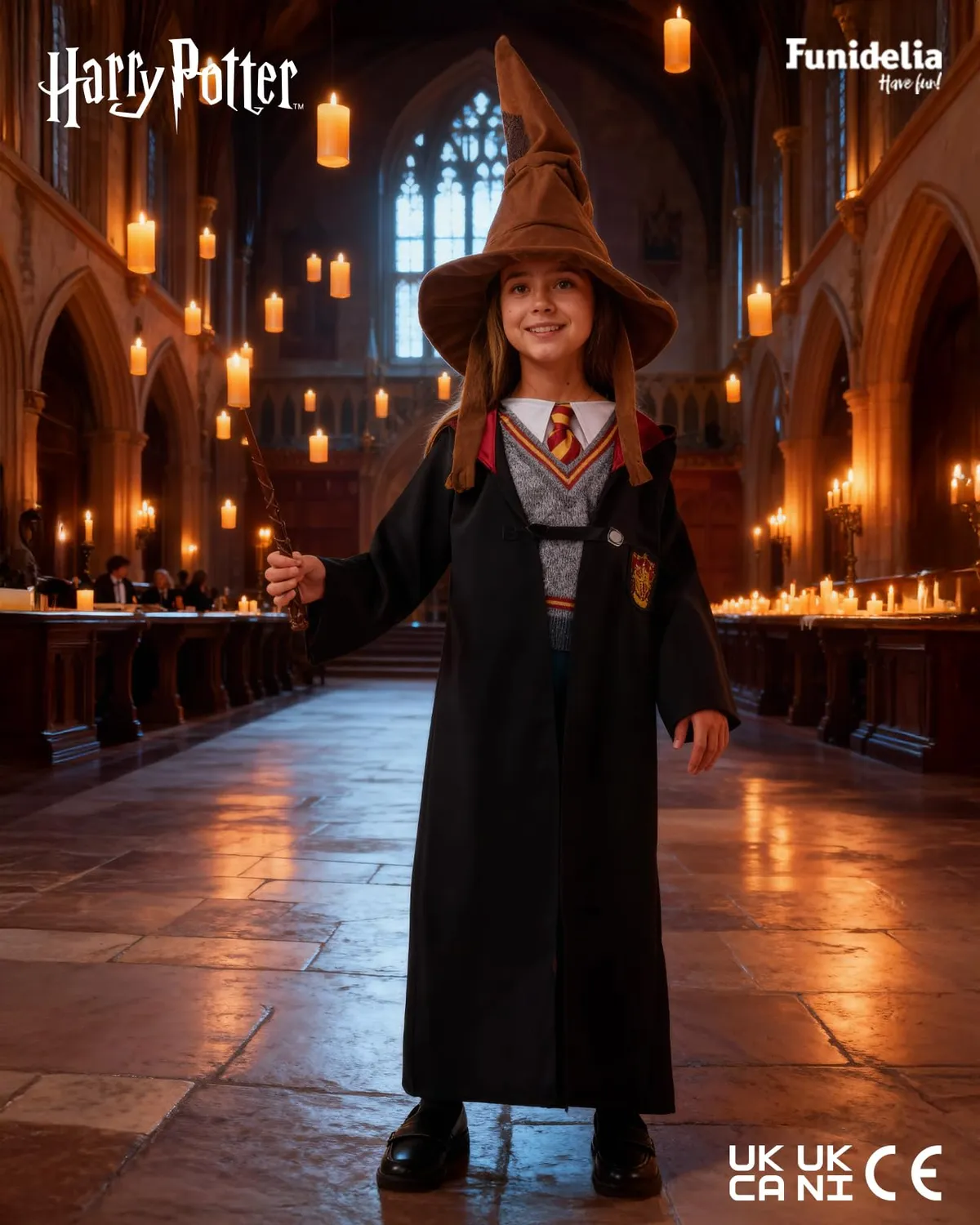 Funidelia Harry Potter Cappello Selezione marrone bambino
