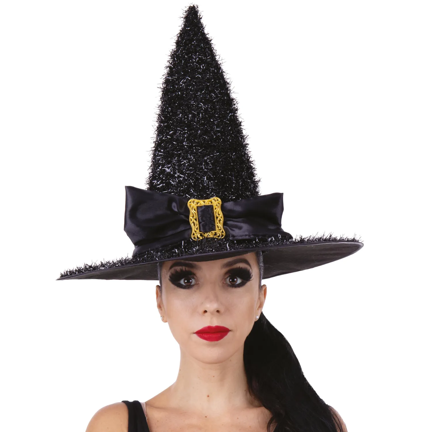 P'tit Clown re23149 Cappello Strega Nero Brillante Adulti
