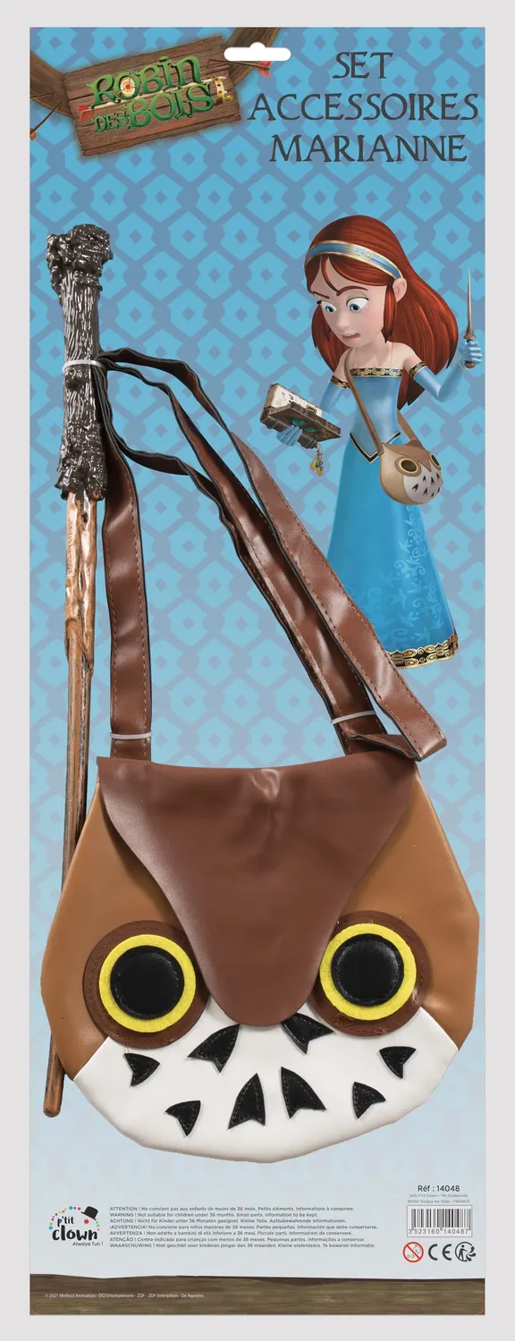 P'tit Clown Marianne Set Accessori Marrone Bambina
