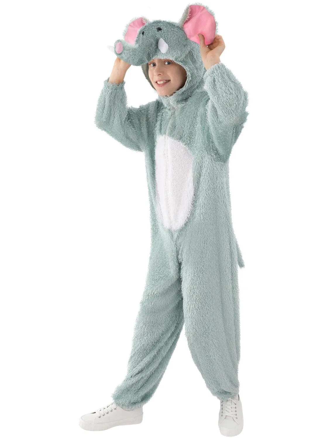Smiffys Elefante Costume Bambino Grigio 4-9 Anni