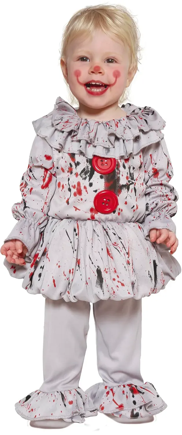 Guirca Pagliaccio Malvagio costume bambini 12-18 mesi