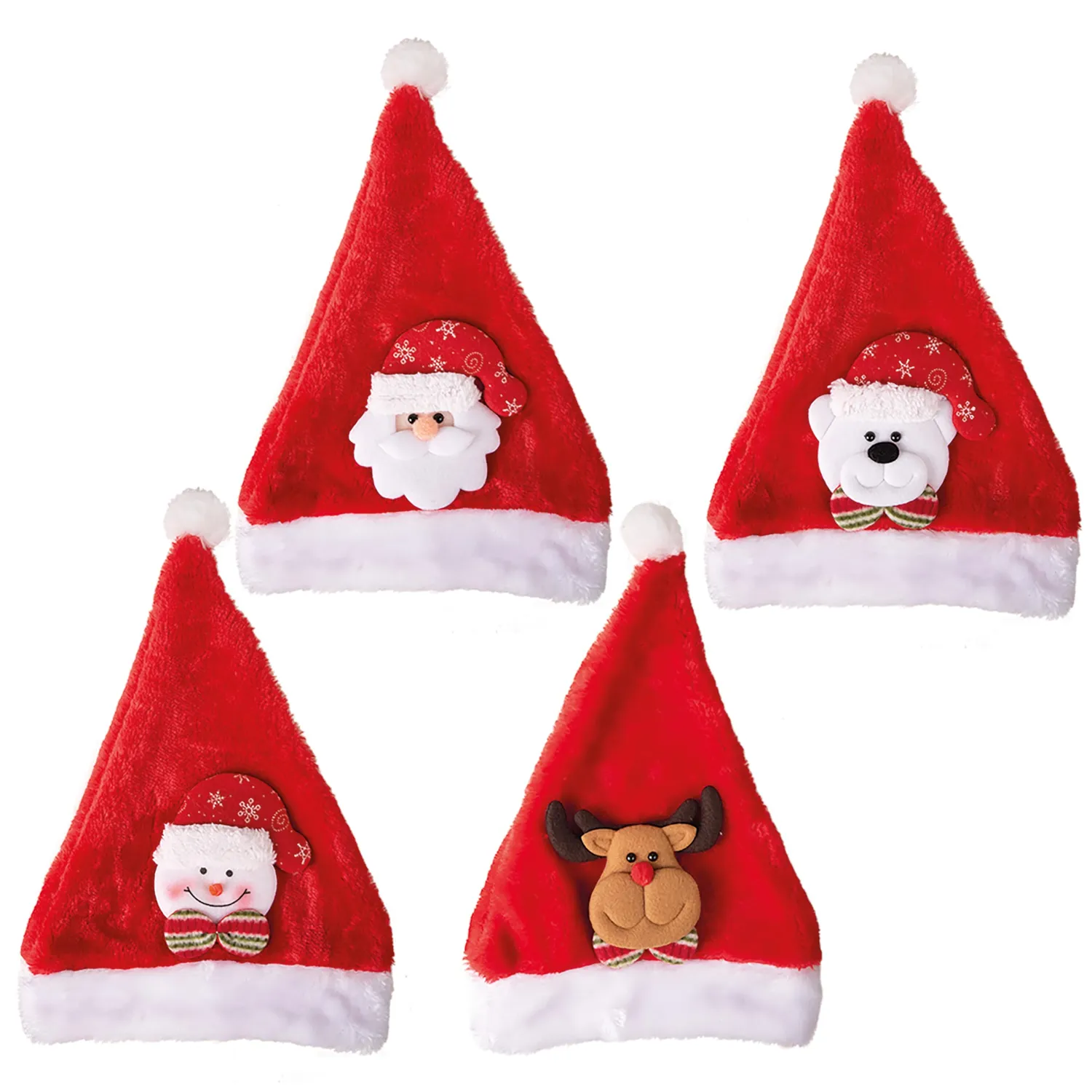 P'tit Clown Tradizione cappello Natale peluche bambino