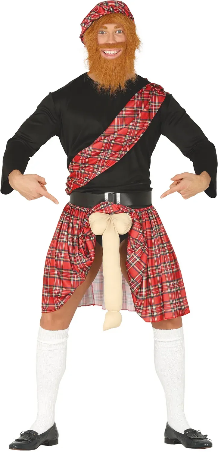 Fiestas Guirca Costume Scozzese con Sorpresa Uomo M 48-50