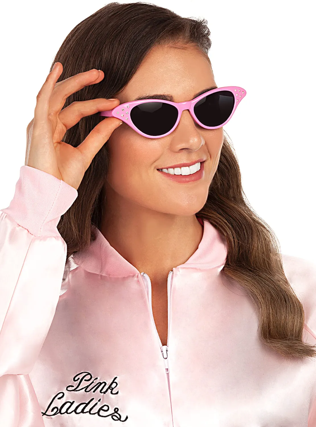 Funidelia Anni 50 Occhiali Donna Rosa Rock & Roll