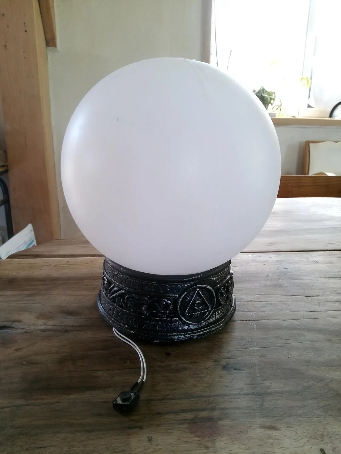 P'tit Clown Sfera di Cristallo decorazione sonora luminosa 18 cm