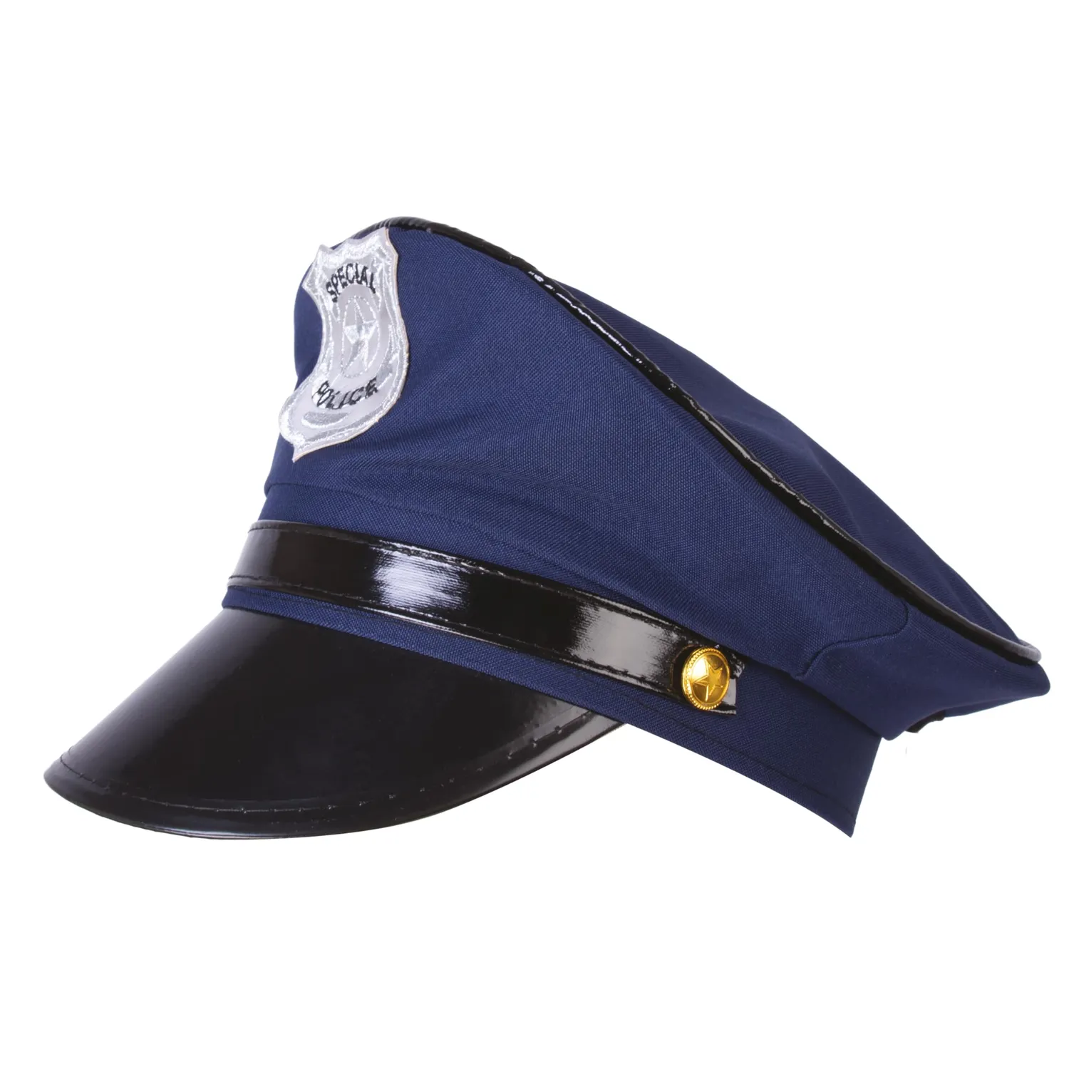 P'tit Clown 17460 Cuffia Poliziotto Adulto Blu regolabile