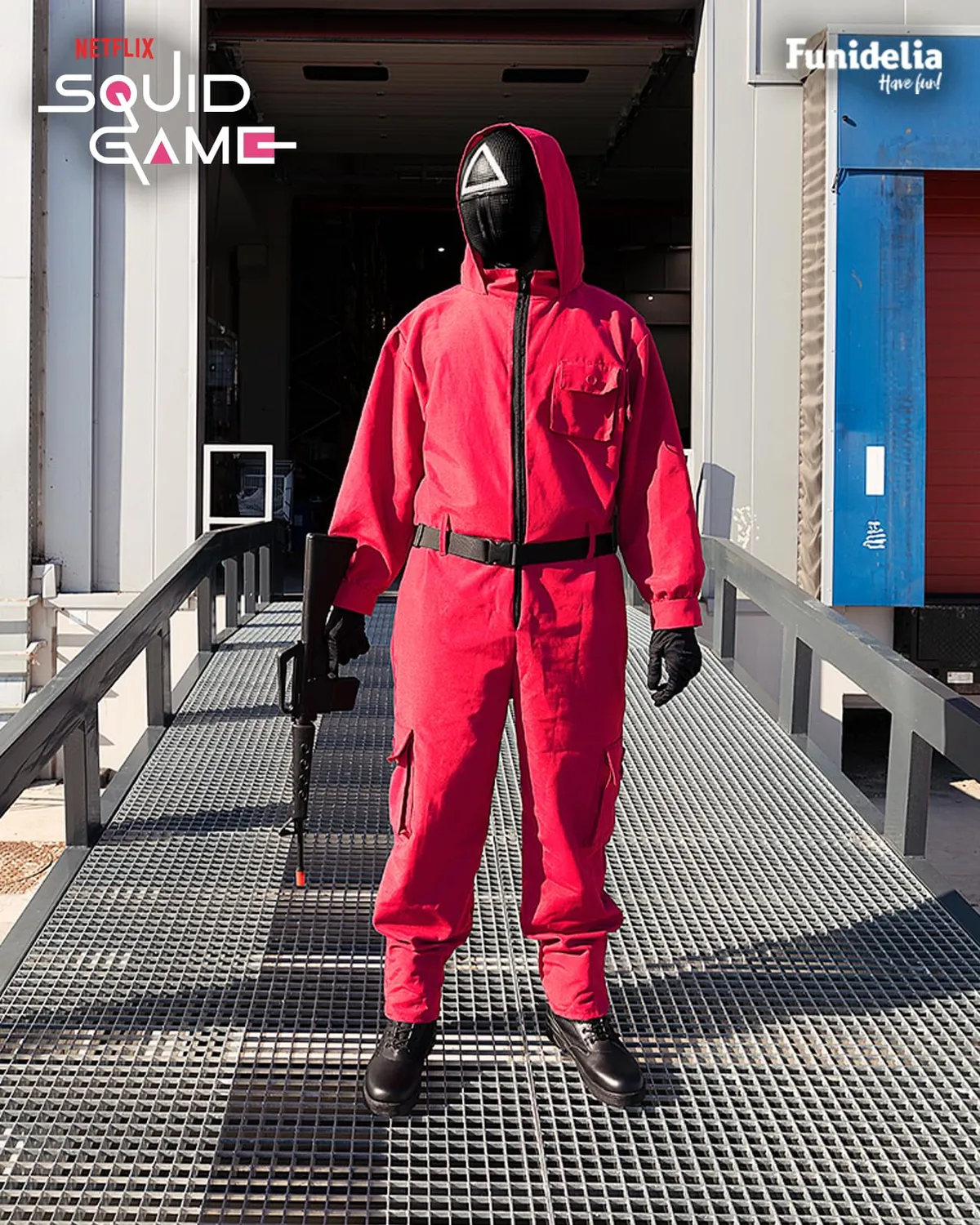 Funidelia Squid Game tuta rossa adulto S-M Netflix