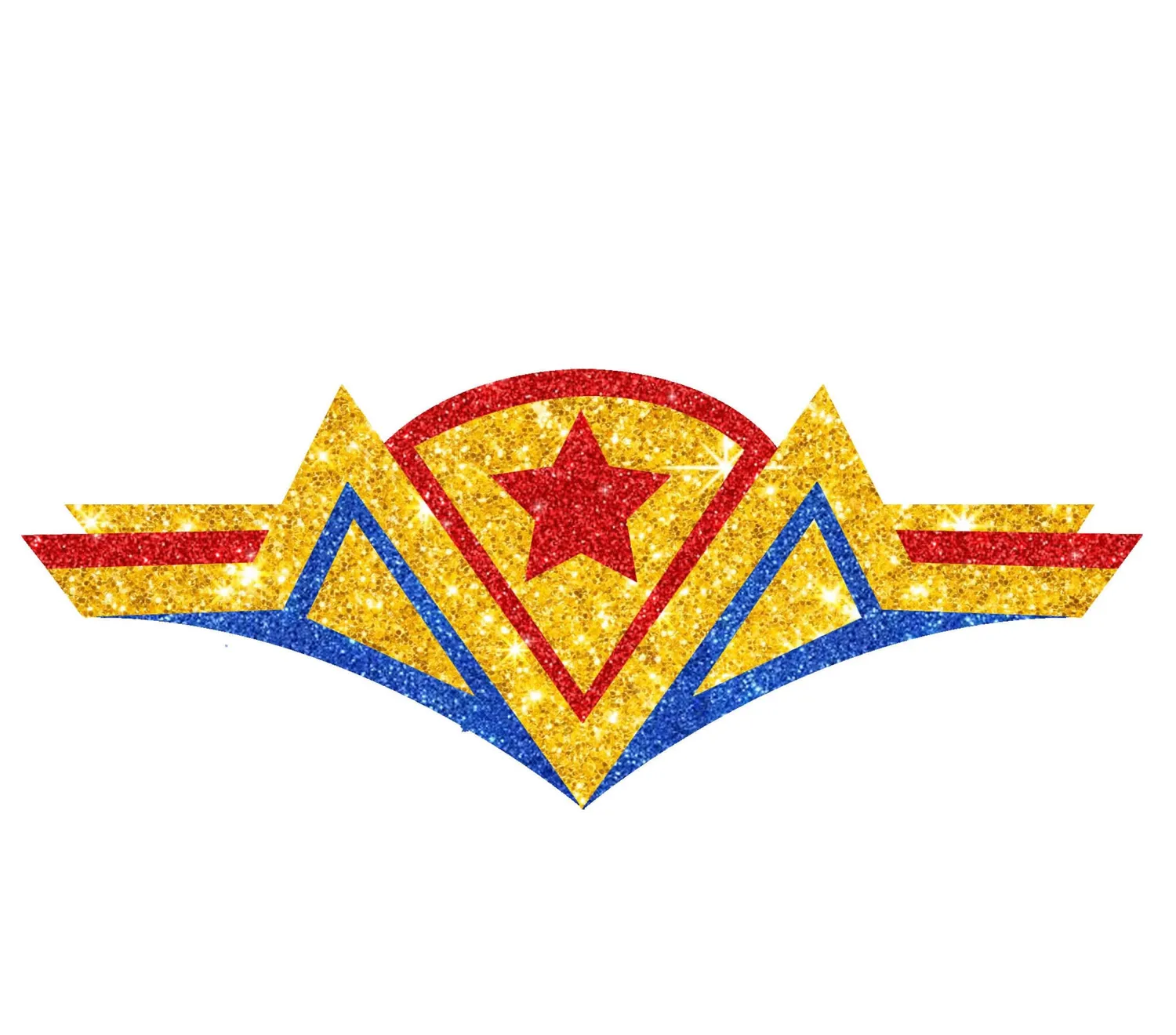Guirca Wonder Woman gemme viso adesive eroina