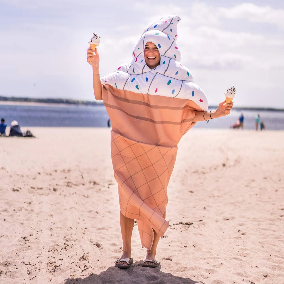 Bodysocks Costume da Gelato per Adulti divertente