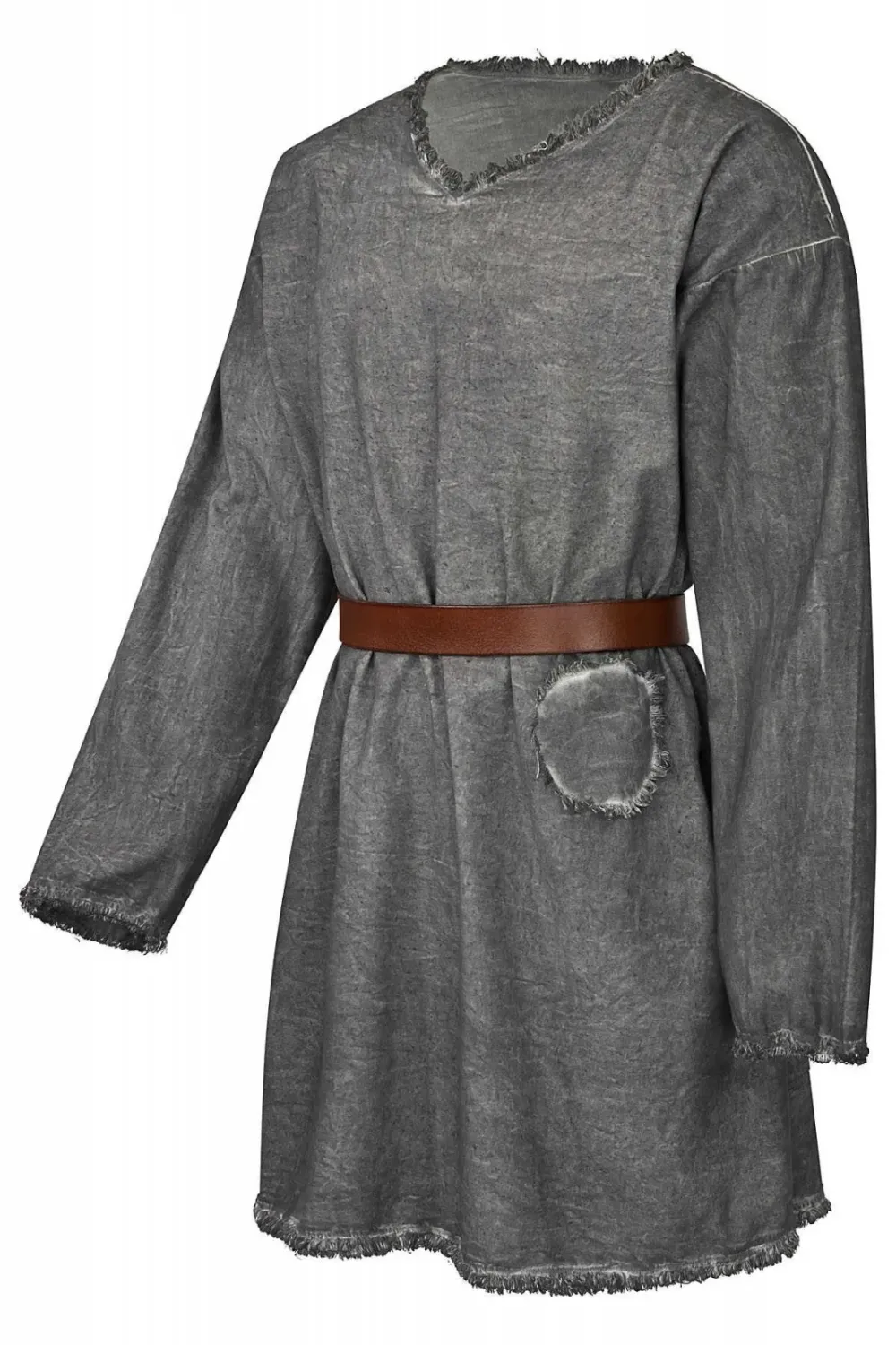 La Bottega di Merlino Tunica Grigia Used Look costume cotone