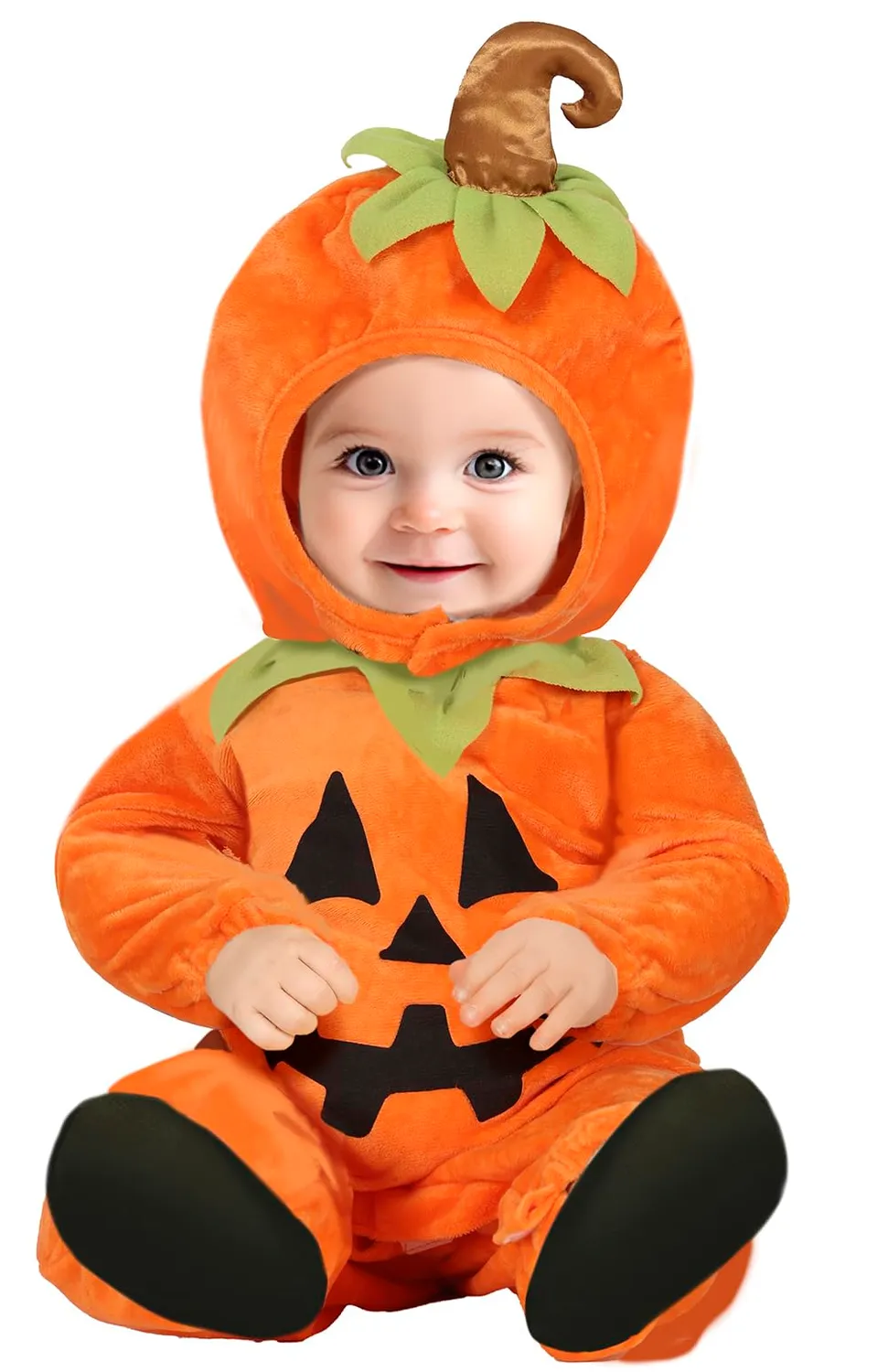 Guirca Zucca Costume Neonato Tuta Arancione 18-24 Mesi