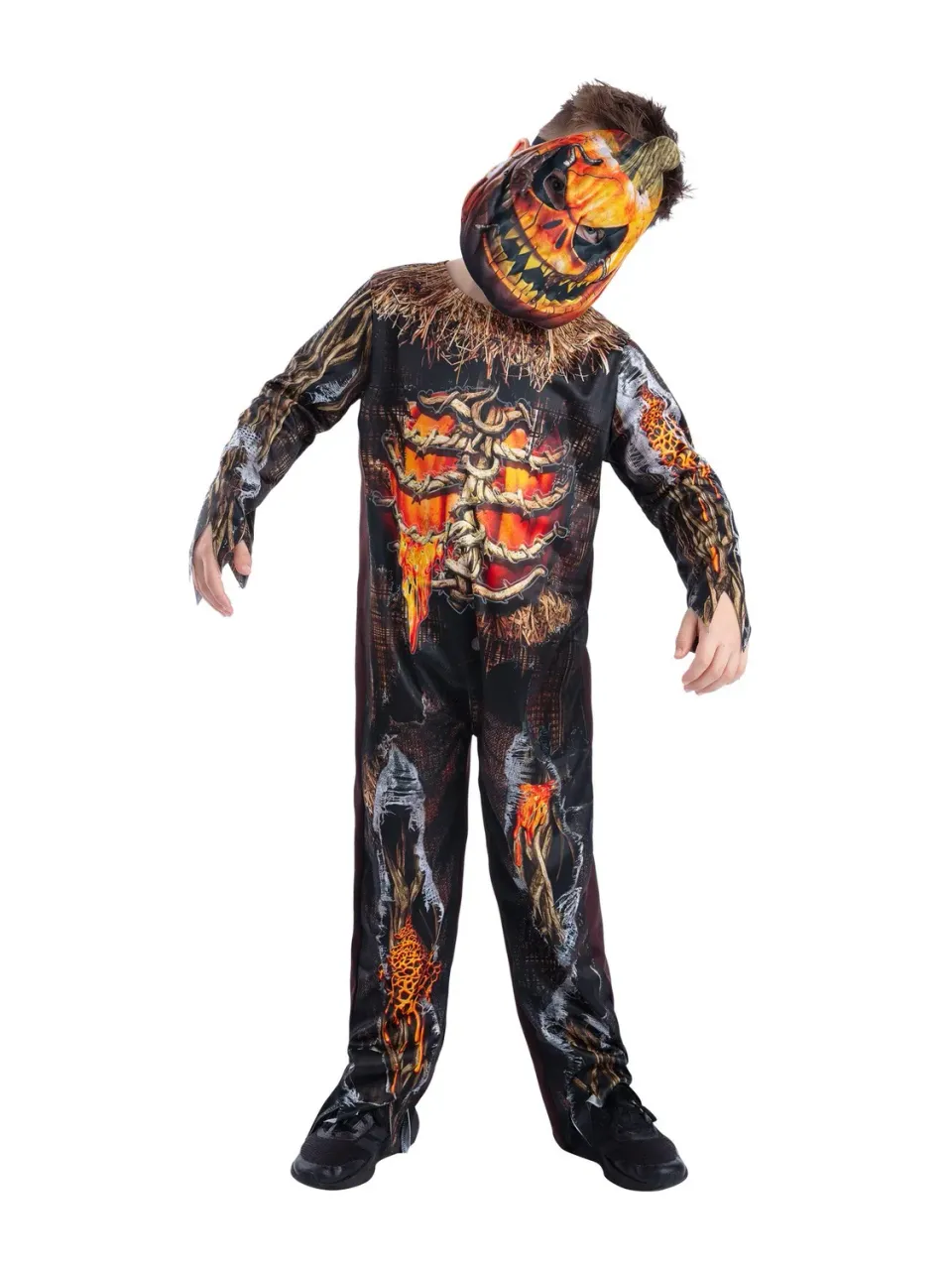 Smiffys Evil Pumpkin costume zucca bimbo con maschera