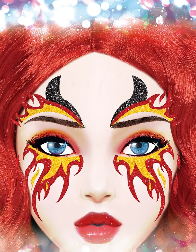 Guirca Fire Glitter trucco viso glitter