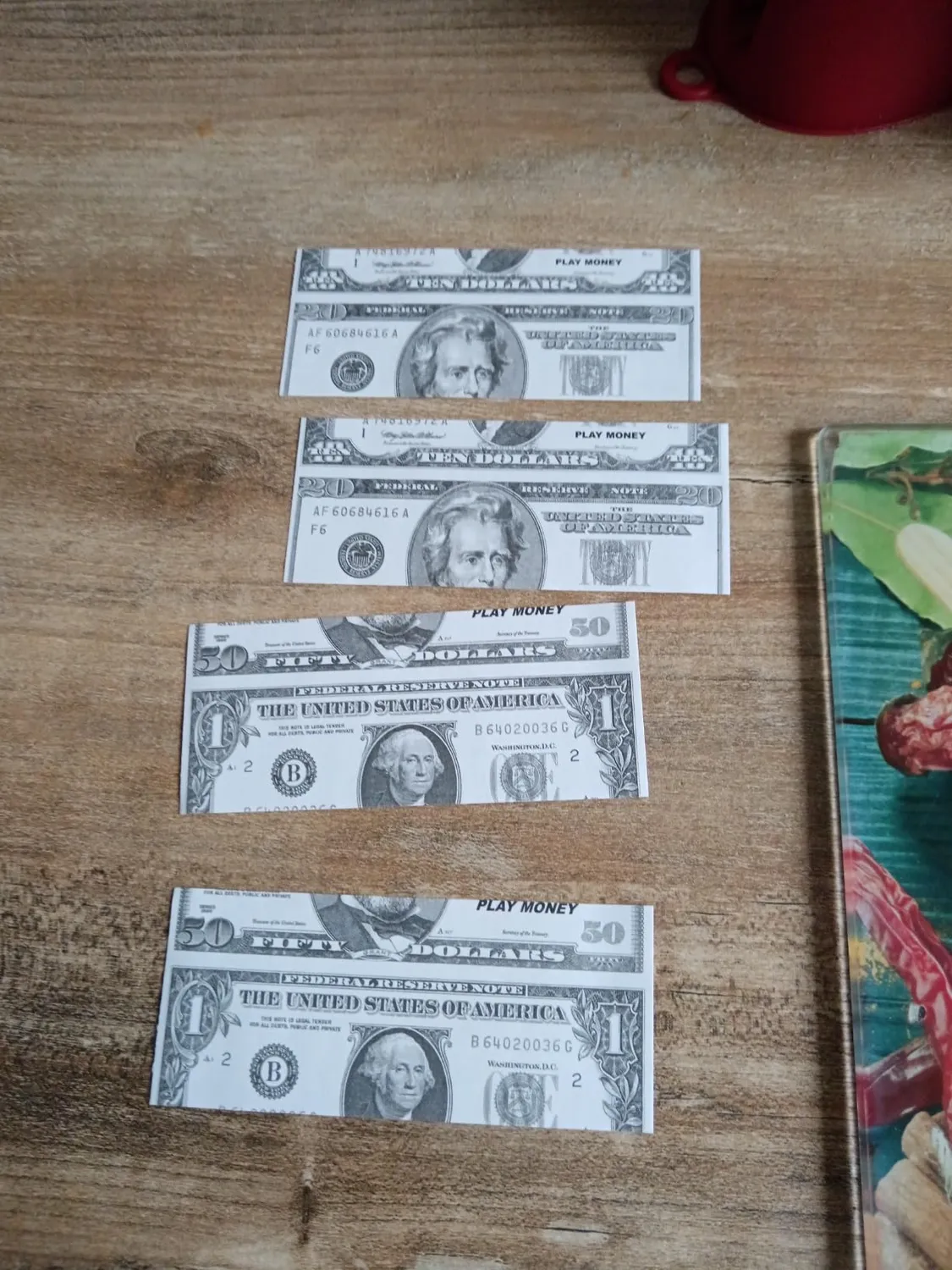 P'tit Clown Set Monete e Banconote Dollari Finti 66 pz