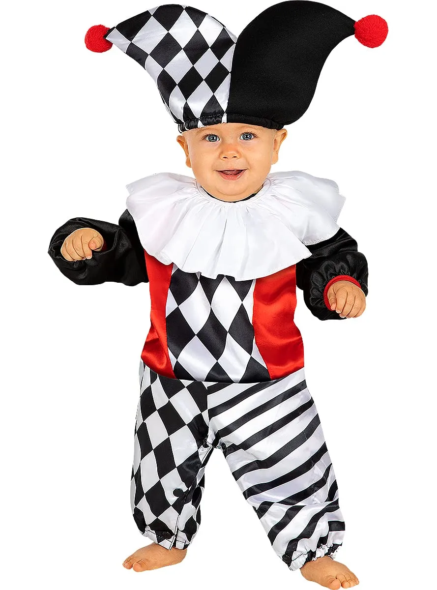 Funidelia Arlecchino Costume Bebè 12-24 Mesi Nero