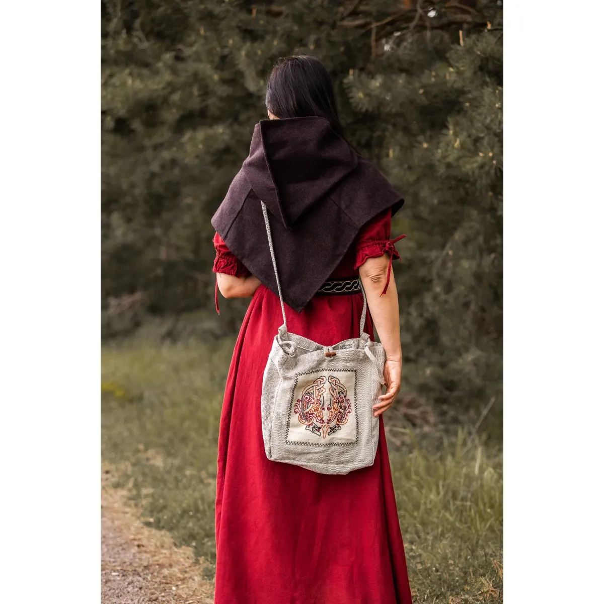 La Bottega di Merlino Borsa Tora natural tracolla in cotone