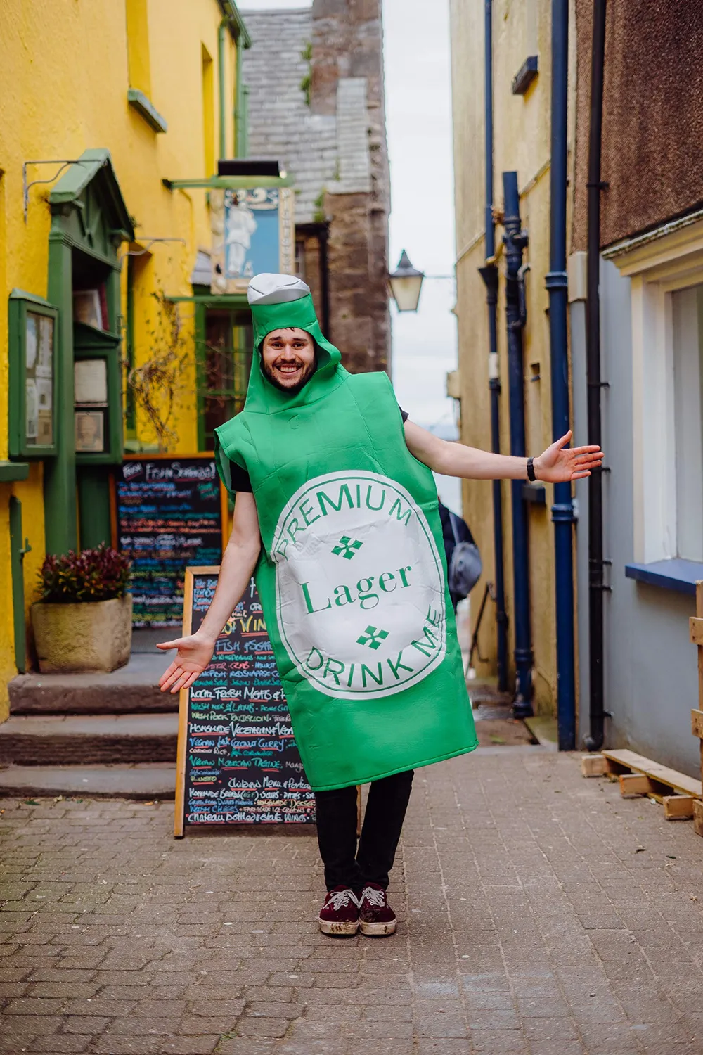 Bodysocks Bottiglia di Birra Costume Adulti Taglia Unica per Halloween