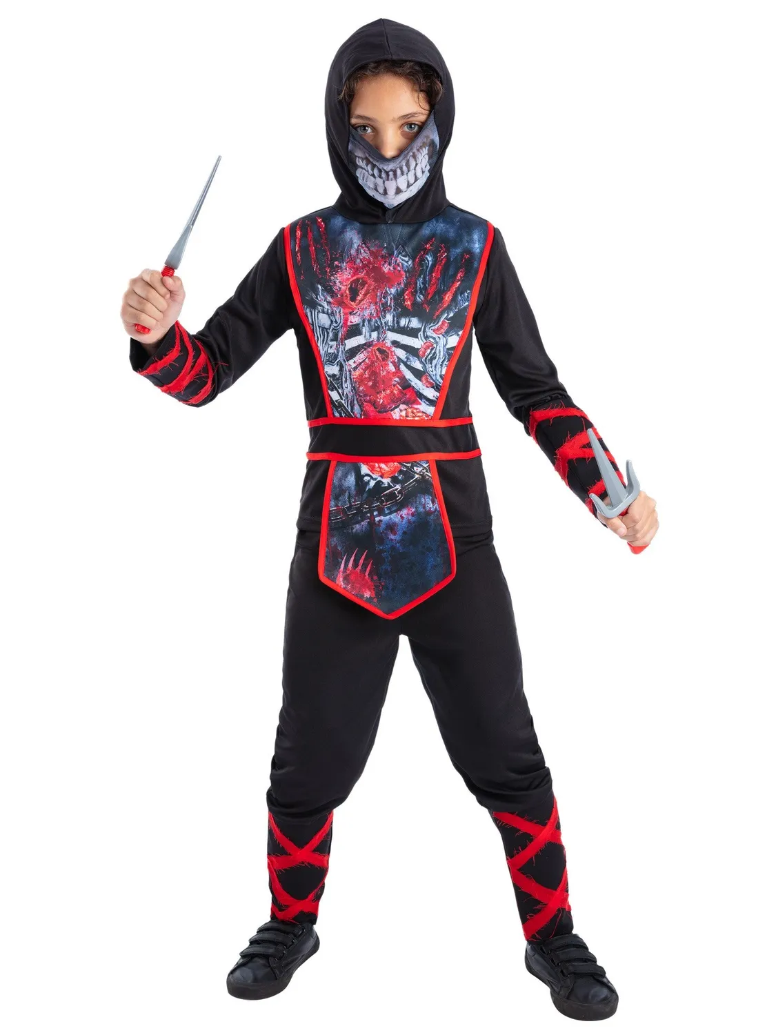 Smiffys Zombie Ninja costume bambino 10-12 anni L