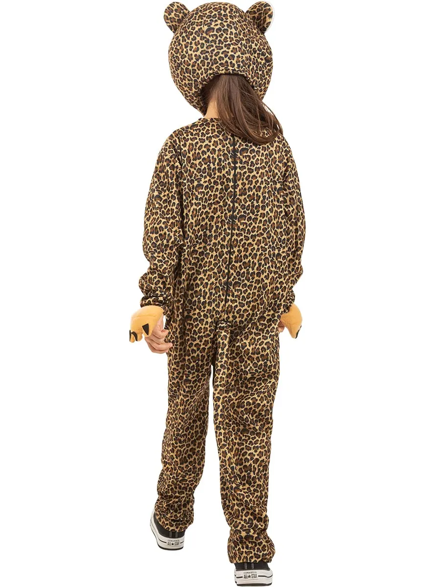 Funidelia Leopardo costume bambino 7-9 anni marrone