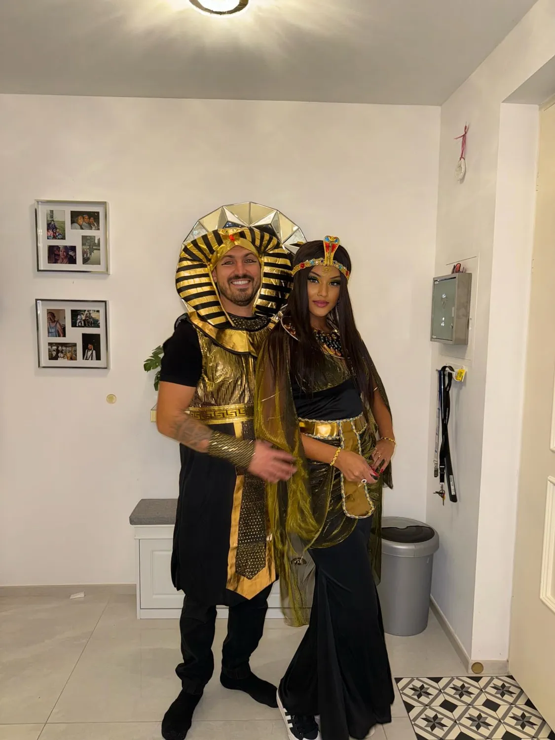 SEA HARE Costume Faraone Egiziano Uomo con Accessori