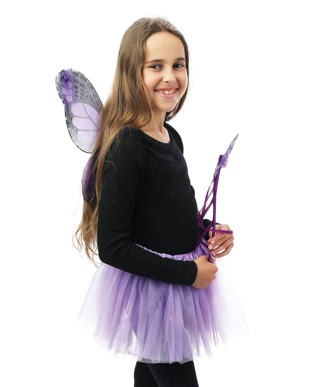 P'tit Clown 80240 set farfalla viola tutu ali bacchetta