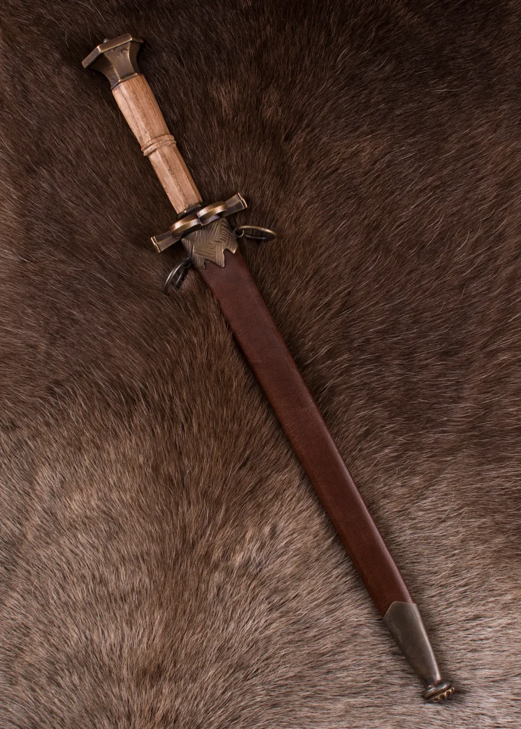 La Bottega di Merlino Pugnale Quillon con Fodero 36,5 cm