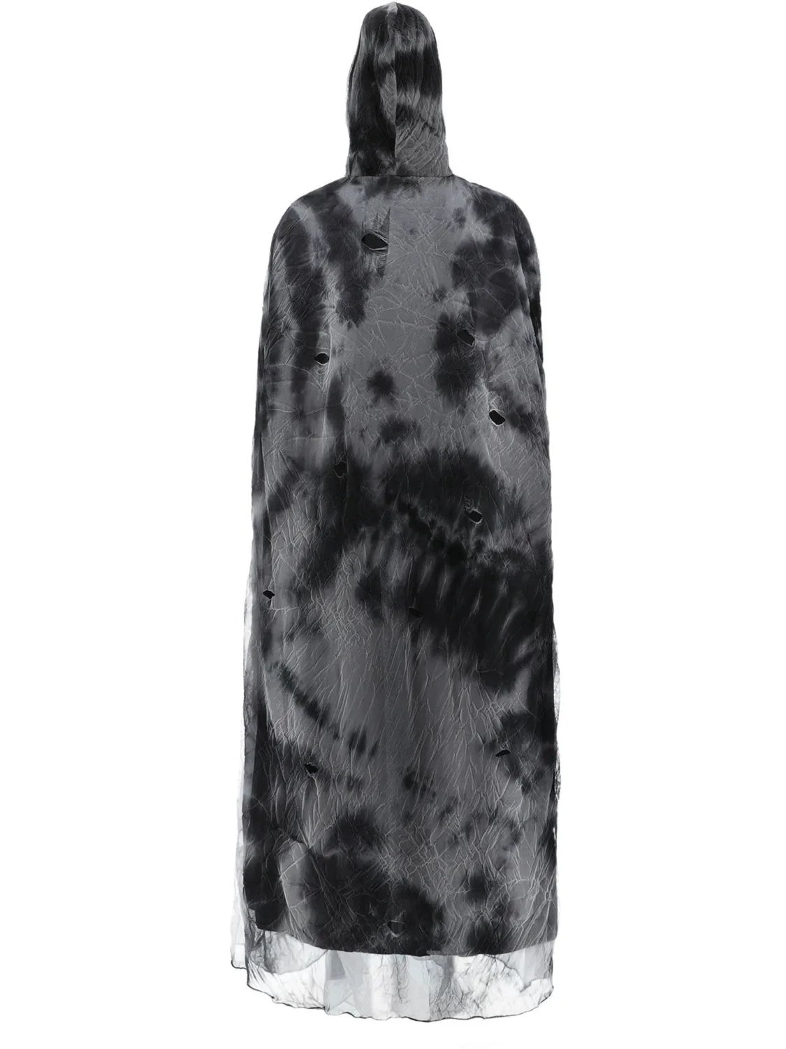 Smiffys Spellbound mantello nero-grigio incappucciato