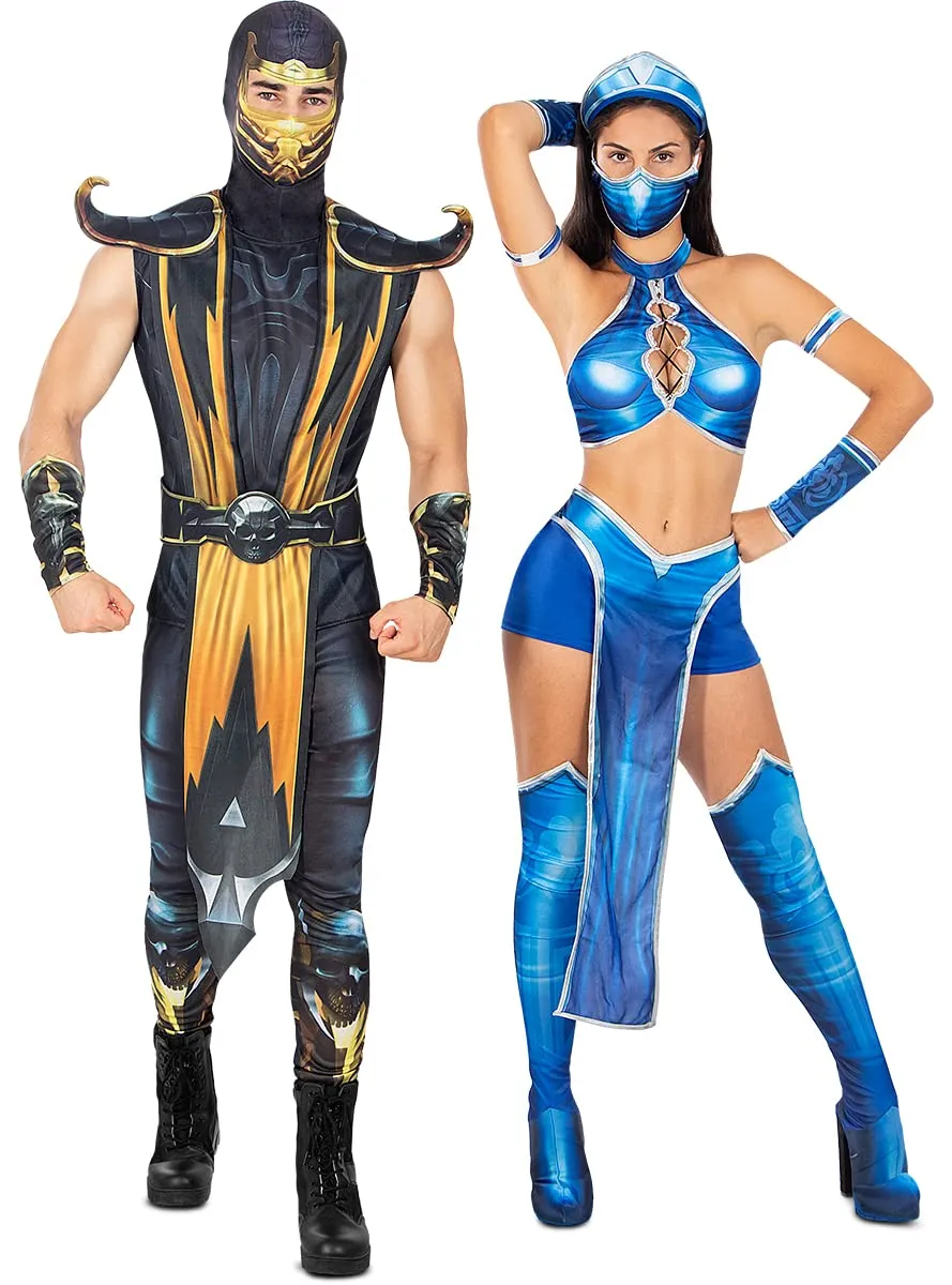 Funidelia Scorpion Mortal Kombat costume uomo M nero